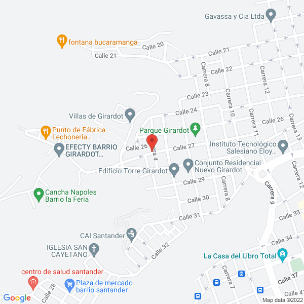 Map of Joyería Murano E.U.