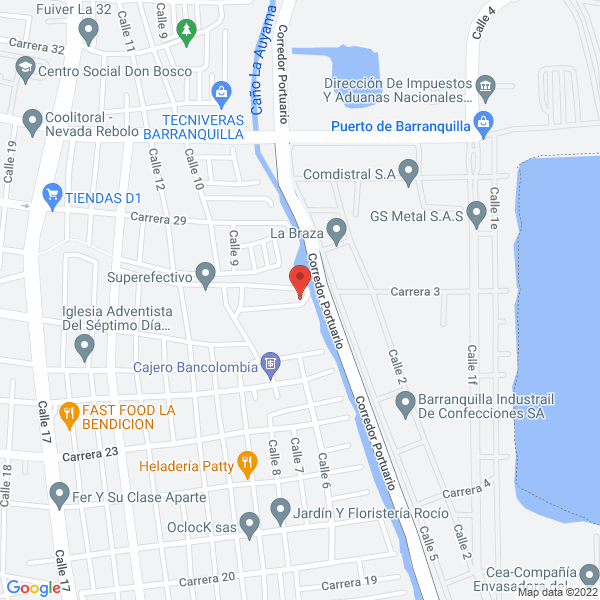Map of Pantek S.A.S.