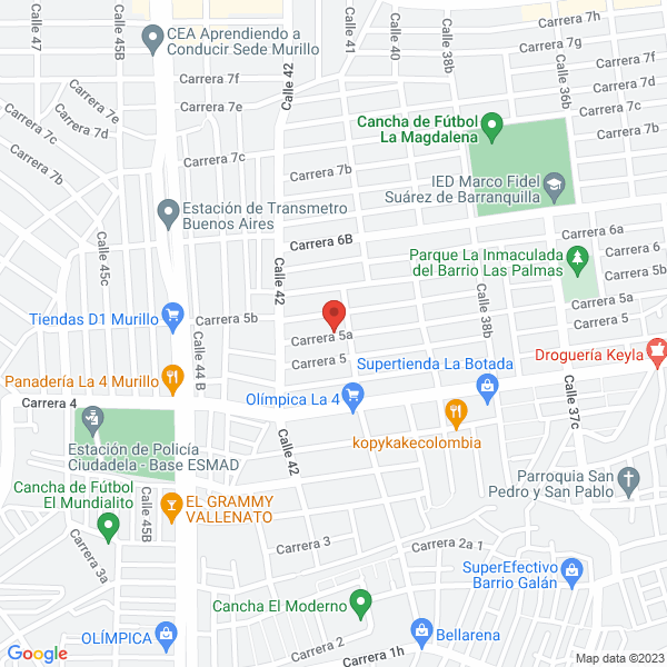 Map of Invencion Y Proyeccion E-Construccion S.A.S.