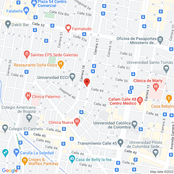 Mapa de Bba Colombia S.A.S.