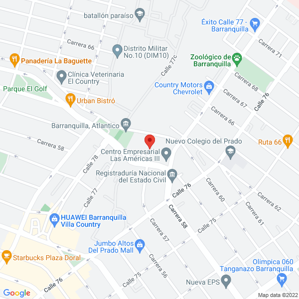 Map of Gestion Y Consultoria Integral S.A.S.