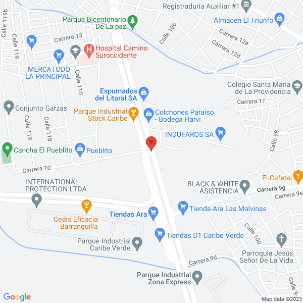 Map of Distribuidora Fermetal De Colombia S.A.S.