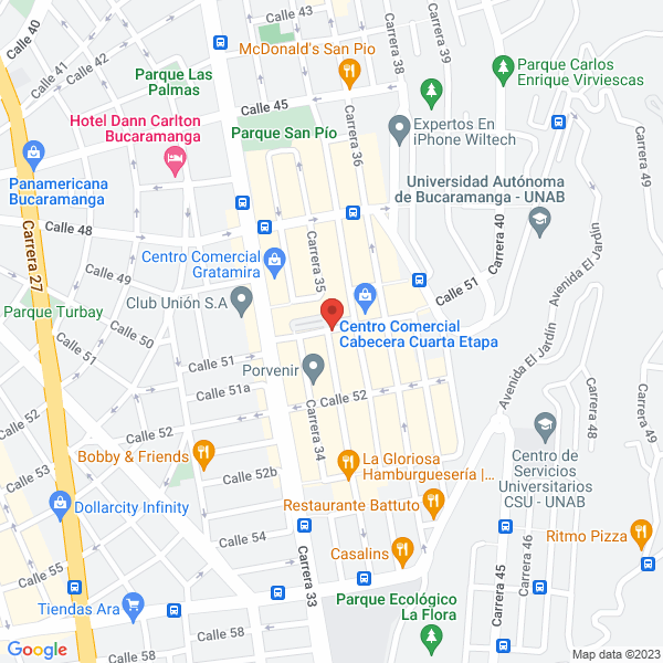 Map of New Service Internacional De Negocios S.A. Sociedad Anonima