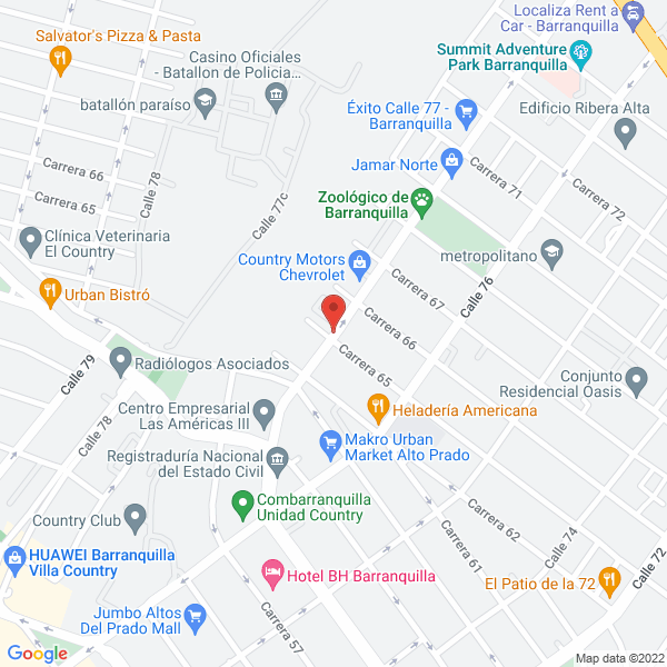 Map of Artic Air Technology System Comercial & Servicio S.A.S.