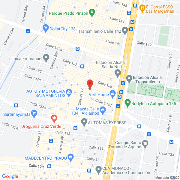 Mapa de A.I.C. Constructores S.A.S.
