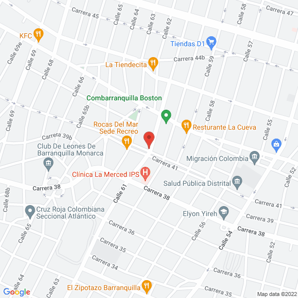 Map of Mensajeria Express De Colombia S.A.S.