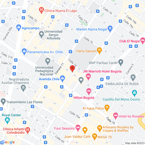 Mapa de Asesores Técnicos Asociados De Seguros Ltda.