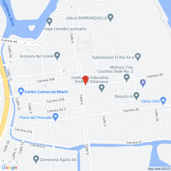 Map of Transportes San Carlos Ltda