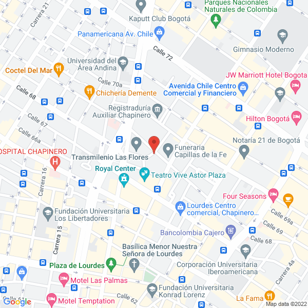 Mapa de Paysett Corporation Latam S.A.S.