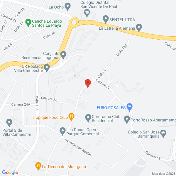 Map of D&D Business And Service Internacional S.A.S.