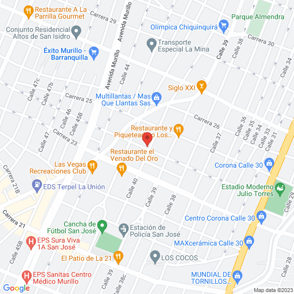 Map of Industria De Vinagre Y Alimentos De La Costa S.A.S.