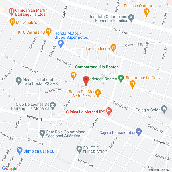 Map of Inverfuturo Group S.A.S.