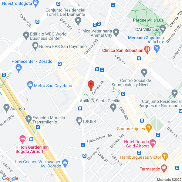 Mapa de Gbcl Auditores S.A.S.