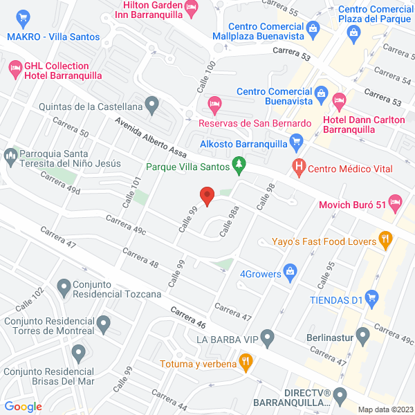 Map of Ikakos Pasteleria S.A.S. Sigla Ikakos Pasteleria S.A.S.