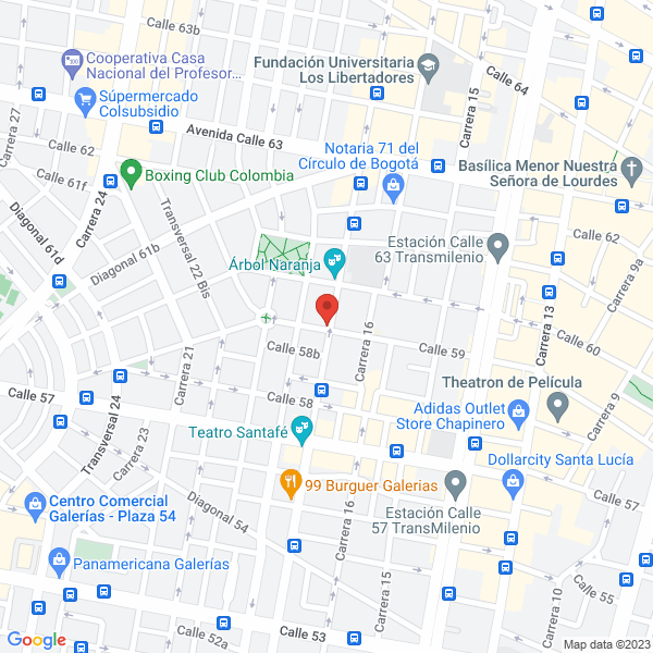 Mapa de Autocóndor Compañía Automotora Cóndor Ltda.