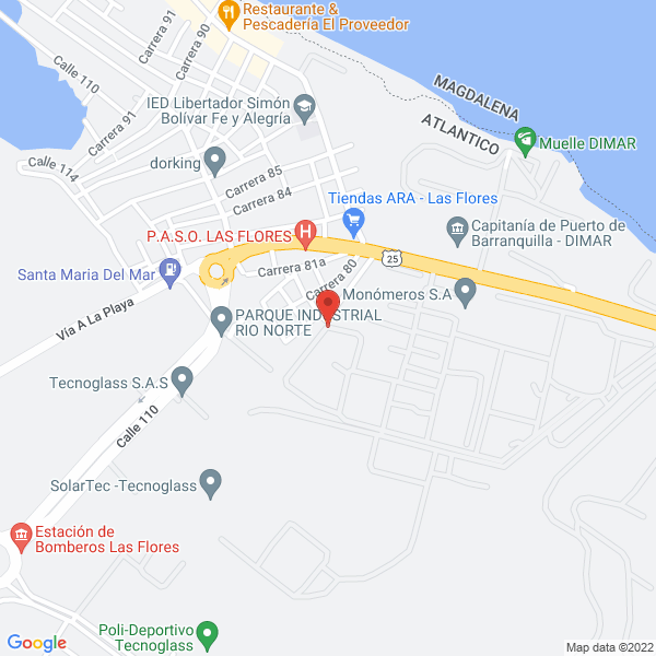Map of Refresqueria Mendoza & CIA. Ltda.