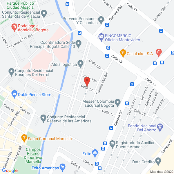 Mapa de Agencia De Aduanas Ovic S.A.S.