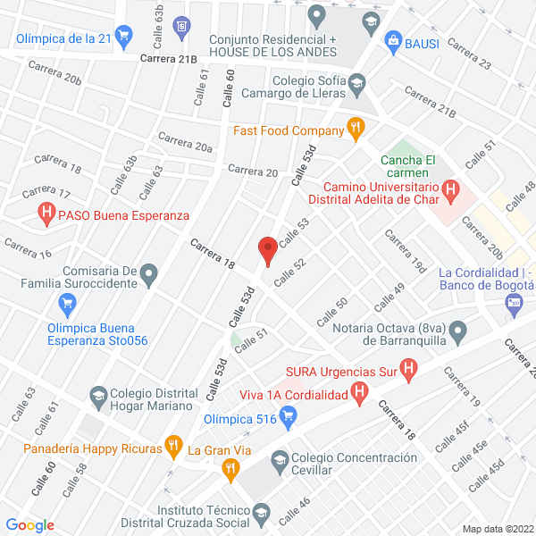 Map of Acevedo D. Y CIA. S. En C.
