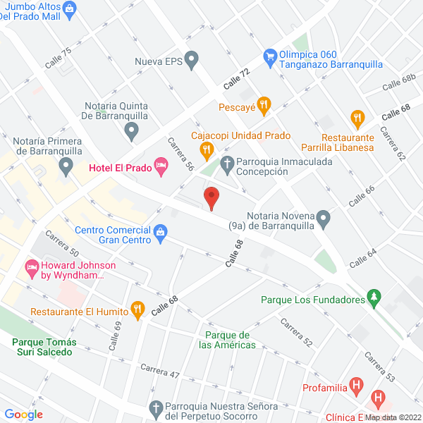 Map of Abogados Asociados Litigantes S.A.S.