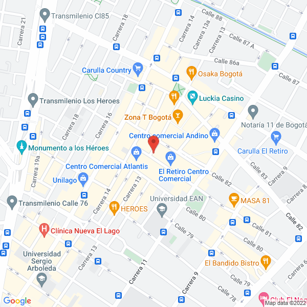 Mapa de Proyectos Comerciales Y Mineros S.A.S.
