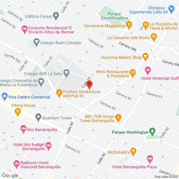 Map of Centro Cancerologico De La Costa S.A.S.