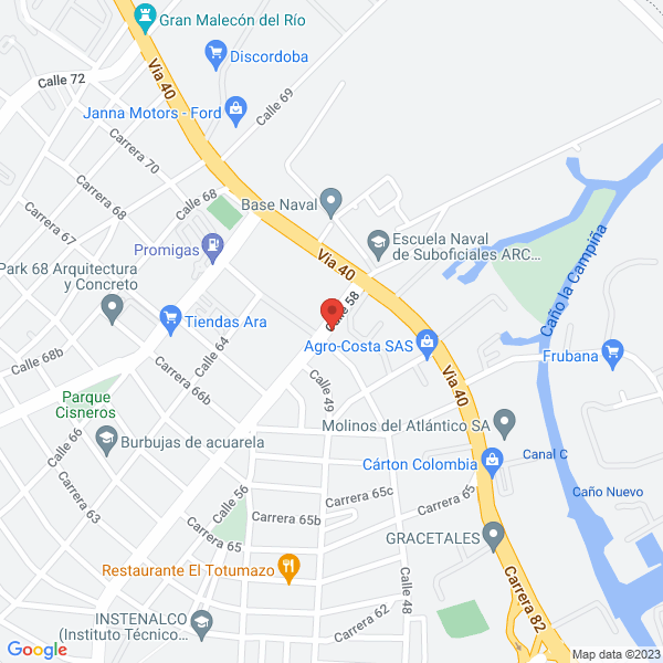 Map of Editorial Mejoras Ltda. Salcedo Vengoechea Hermanos