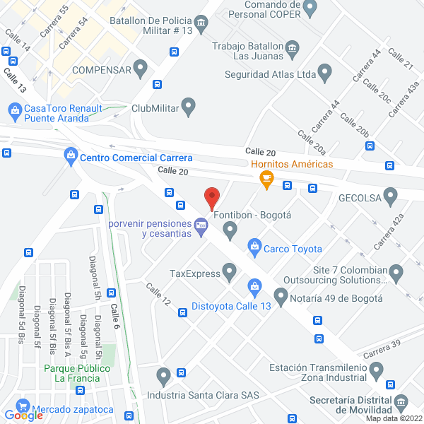 Mapa de Levapan S.A
