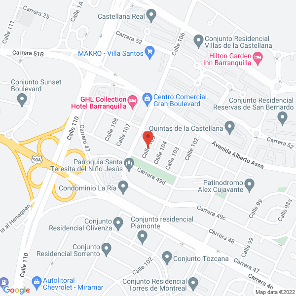 Map of Inversiones Logicom S.A.S.