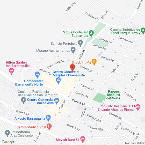 Map of Jales S.A.S.