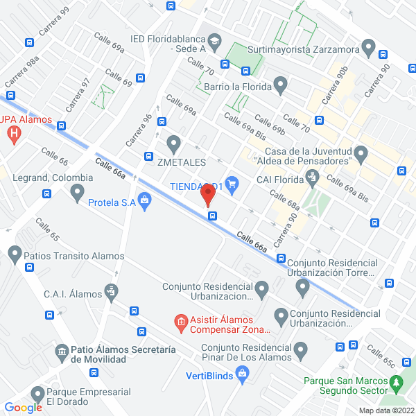 Mapa de Nuticol S.A.S.