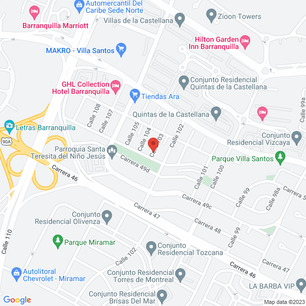 Map of Inversiones Alpe Colombia S.A.S. Sigla Alpecol S.A.S.