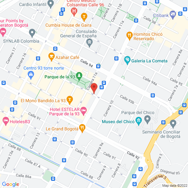 Mapa de Correcol S.A.