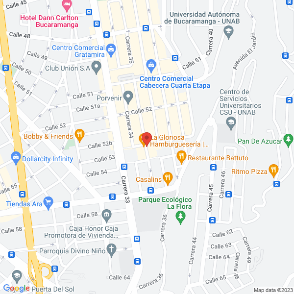 Map of Belleza Y Limpieza Facial Tres Mil S.A.S.