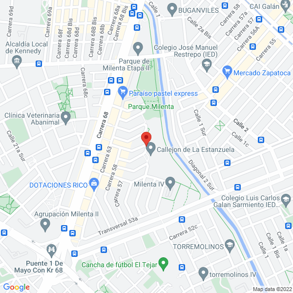 Mapa de Mlt Representaciones S.A.S.
