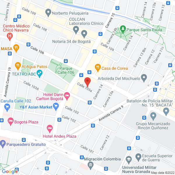 Mapa de Ingeniería Y Arquitectura A & C Ltda.