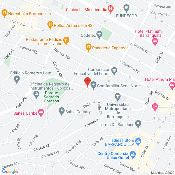 Map of Ensaladas Rucula S.A.S.