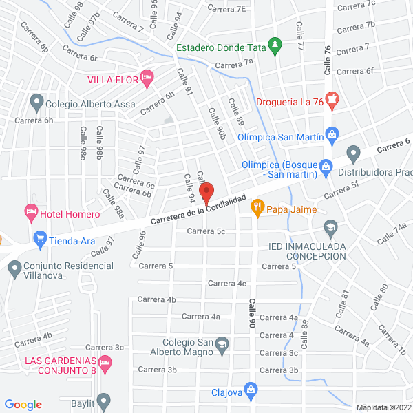 Map of Tlc Turismo La Costa S.A.S.