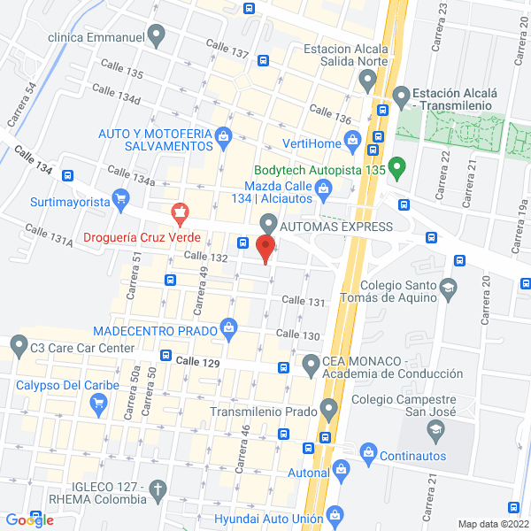 Mapa de Extintores Luz América S.A.S.
