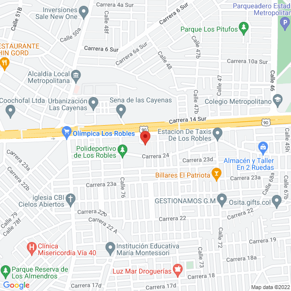 Map of Tecnipreciado S.A.S.