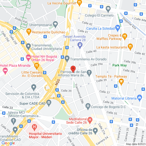 Mapa de Computo Y Artes Gráficas Comgráficas S.A.S.