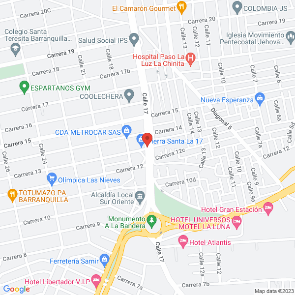 Map of Transporte Inversiones Y Logistica Integral S.A.S. Tils.A.S. S.A.S.
