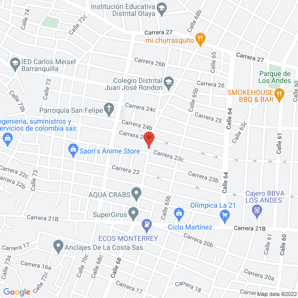 Map of Jv Ingenieros S.A.S.