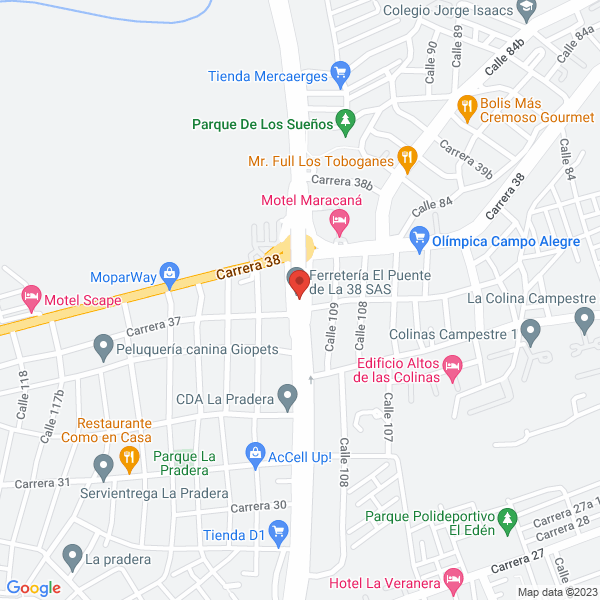 Map of Ferromateriales La Union Del Caribe S.A.S.