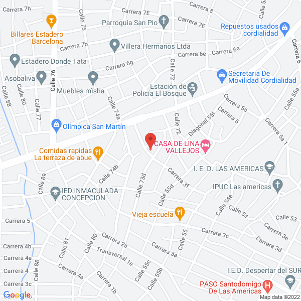 Map of Servicios Temporales R Y A Ltda.