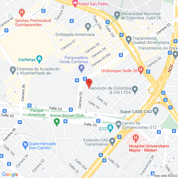 Mapa de Comercializadora Salazar Oviedo S.A.S