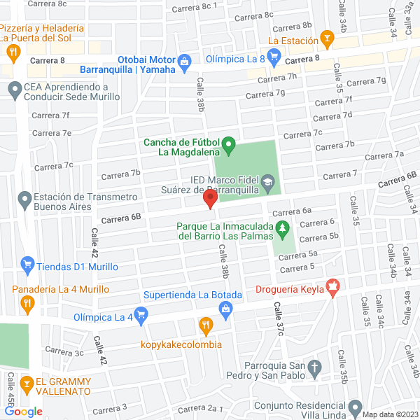 Map of Cortinas Y Decoraciones De La Costa S.A.S.