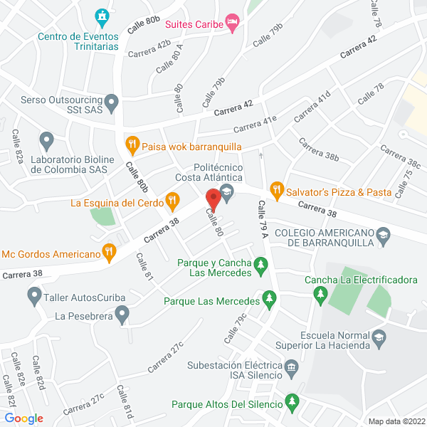 Map of Mil Negocios Z & L S.A.S.