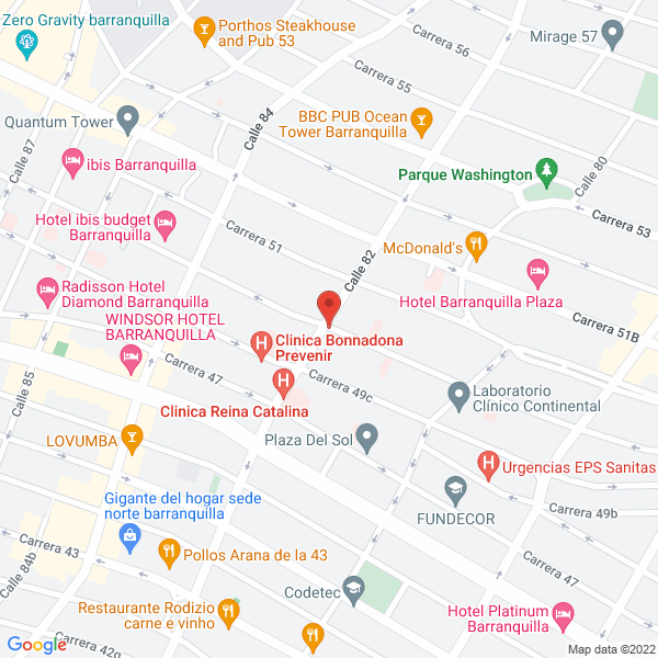 Map of Medical International S.A.S.
