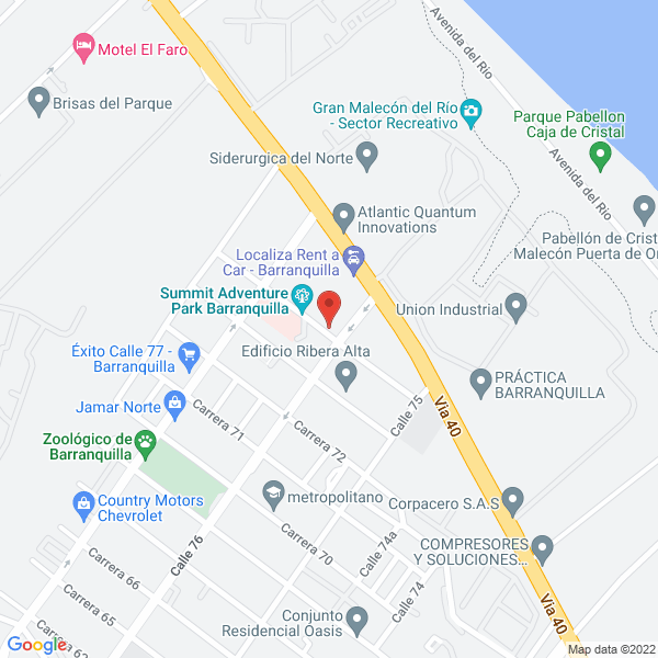 Map of Arquitectura Y Metales 318 E.U.