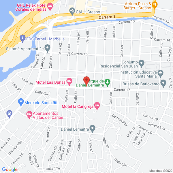 Map of Bustamante Martinez Jeyma S. En C.S.